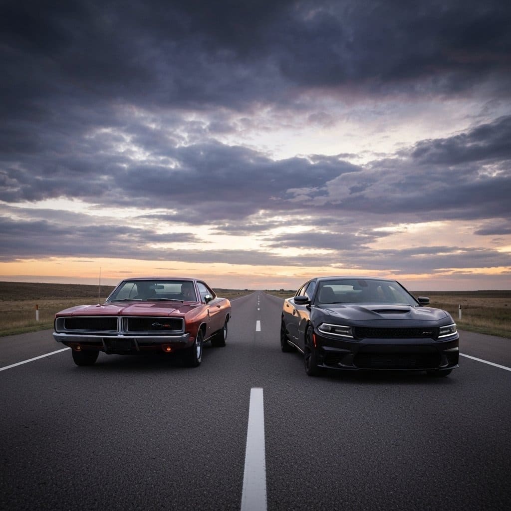 Amerykańska moc: Dodge Charger ’69 kontra Dodge Charger ’23